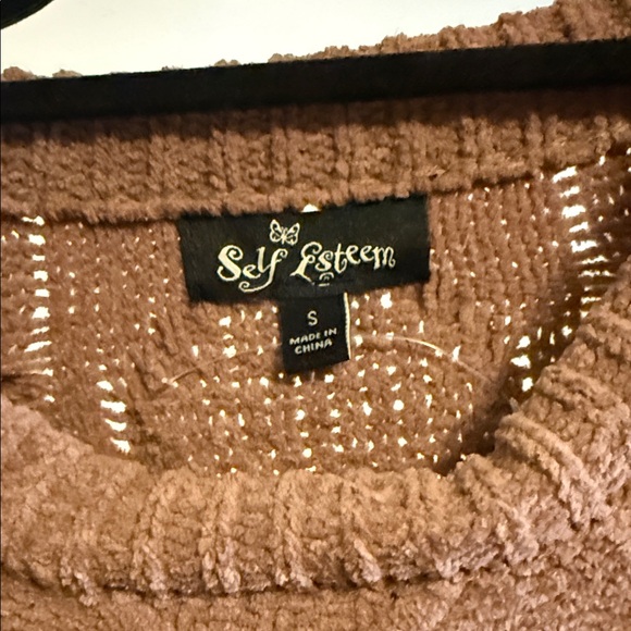 Self Esteem Cable Knit Sweater‎ - Warm Brown - Picture 2 of 4